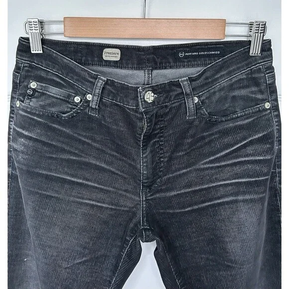 AG Adriano Goldschmied Pants Womens 29R Premiere Skinny Straight Corduroy Gray - Picture 3 of 12